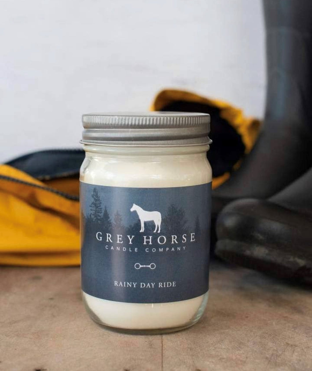Mason Jar Rainy Day Ride Candle