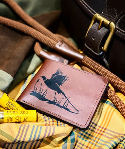 Brown Leather Pheasant Wallet