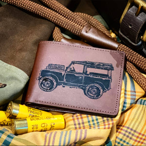 Brown Leather Land Rover Wallet
