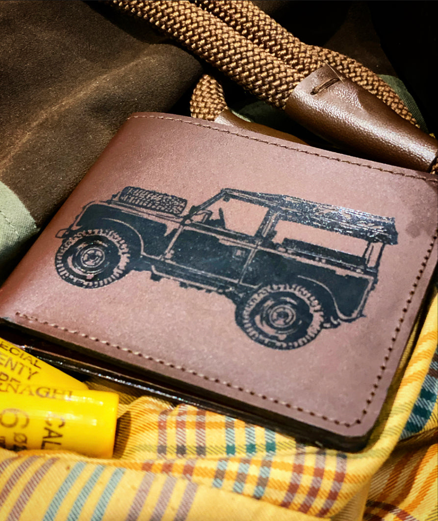 Brown Leather Land Rover Wallet
