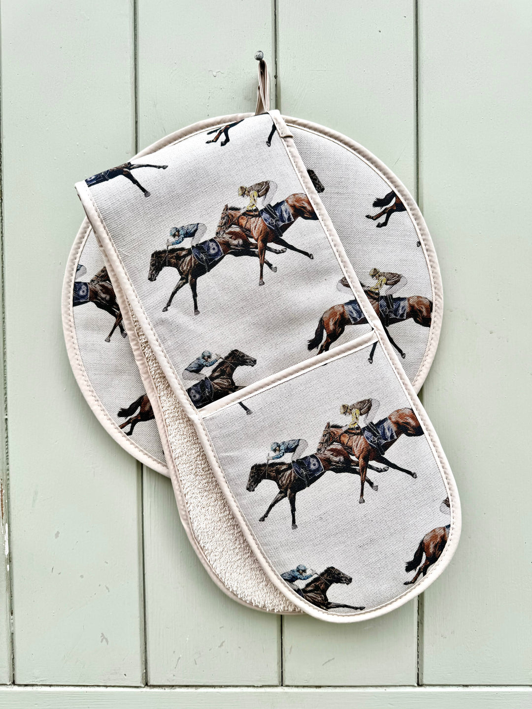 Horse Racing Oven Gloves