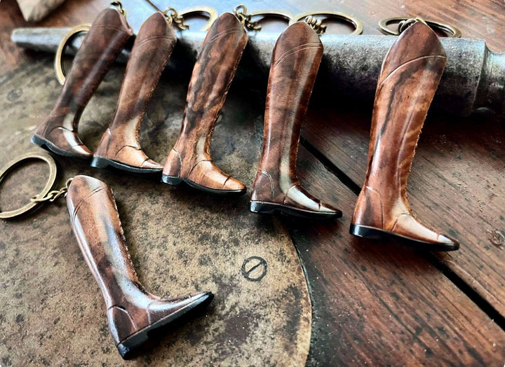 Handcrafted Riding Boot Keyring