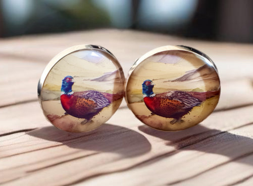 Froraging Pheasant Cufflinks