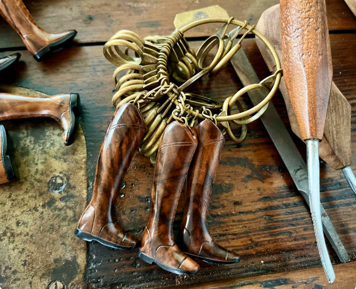 Handcrafted Riding Boot Keyring