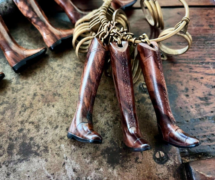 Handcrafted Riding Boot Keyring