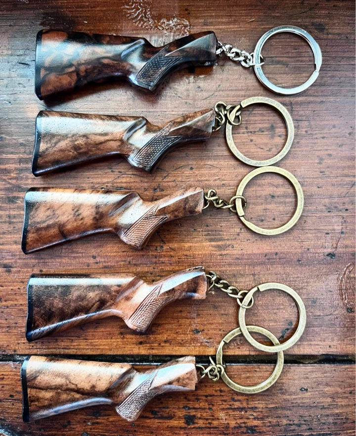 Handcrafted Gunstock Keyring