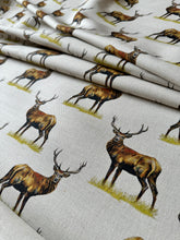 Load image into Gallery viewer, Royal Red Stag Fabric