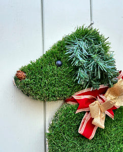 Christmas Doggy Door Wreath