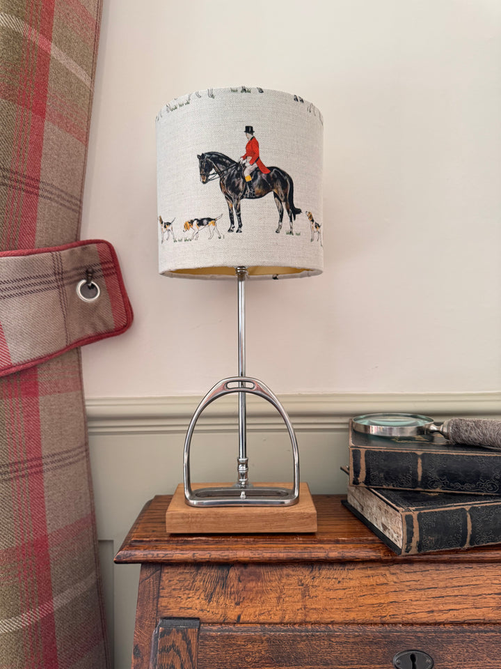 Horse Stirrup Hunt Master Table Lamp