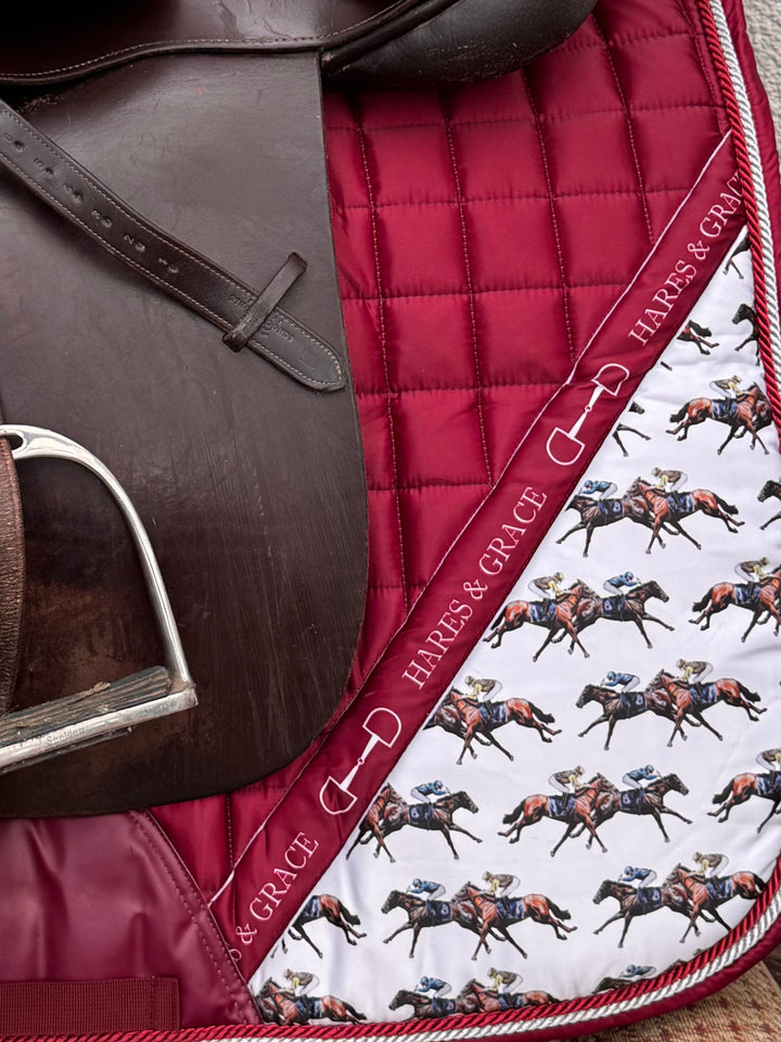 Horse Racing Design Saddle Pad