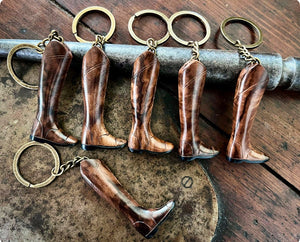 Handcrafted Riding Boot Keyring