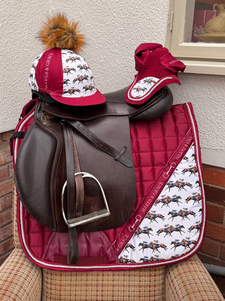 Horse Racing Design Saddle Pad