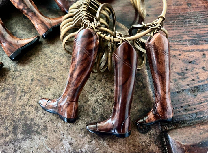 Handcrafted Riding Boot Keyring