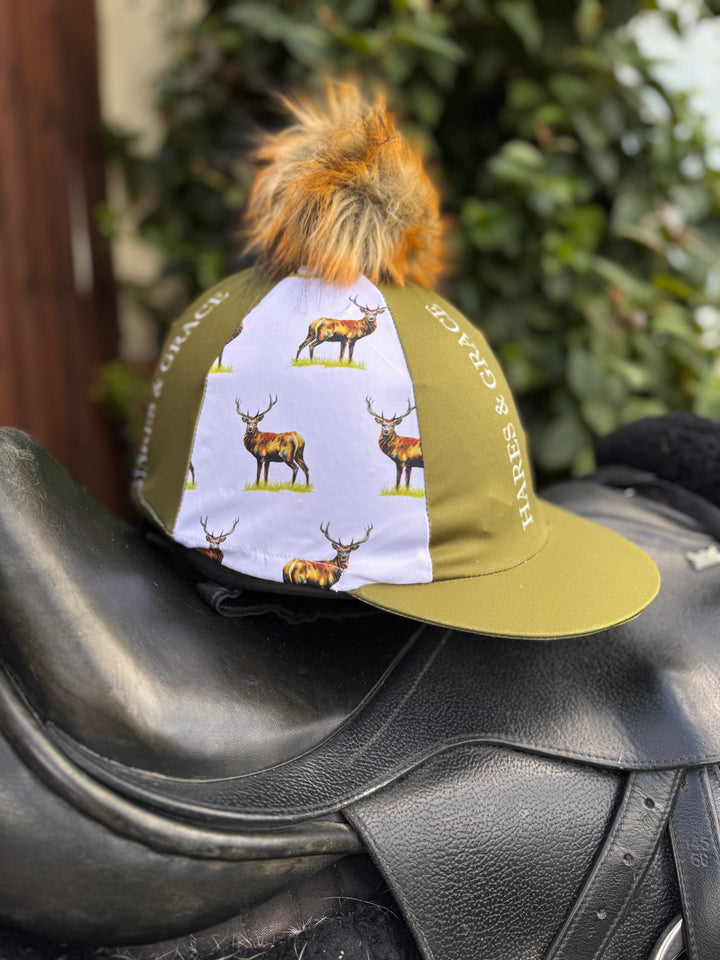 Stag Riding Hat Cover