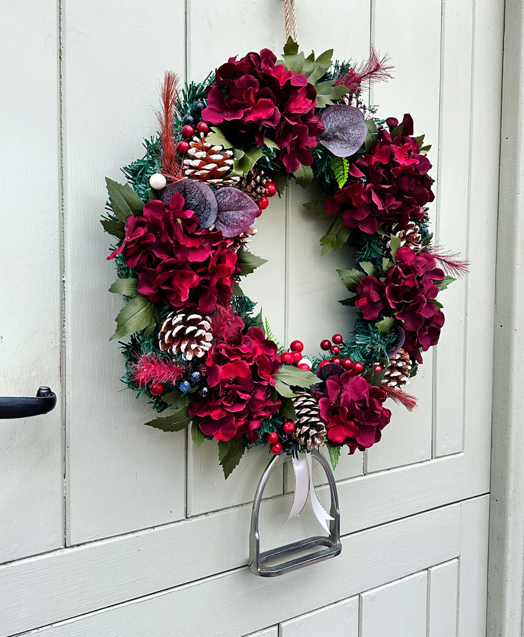 Festive Hydrangea Wreath