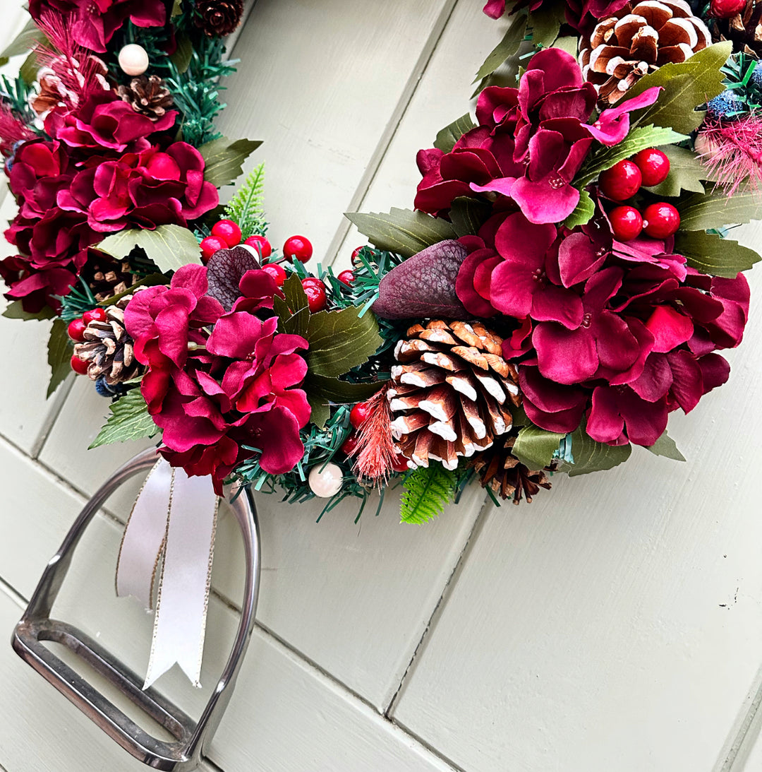 Festive Hydrangea Wreath