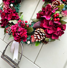 Load image into Gallery viewer, Festive Hydrangea Wreath
