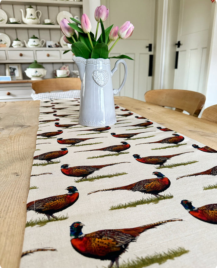 Foraging Pheasant Table Runner