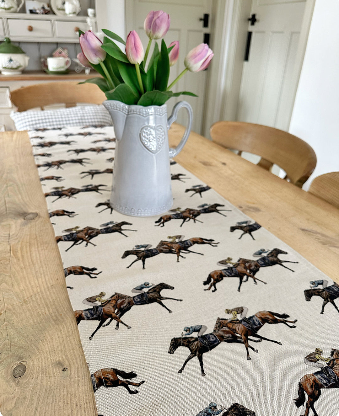 Horse Racing Table Runner