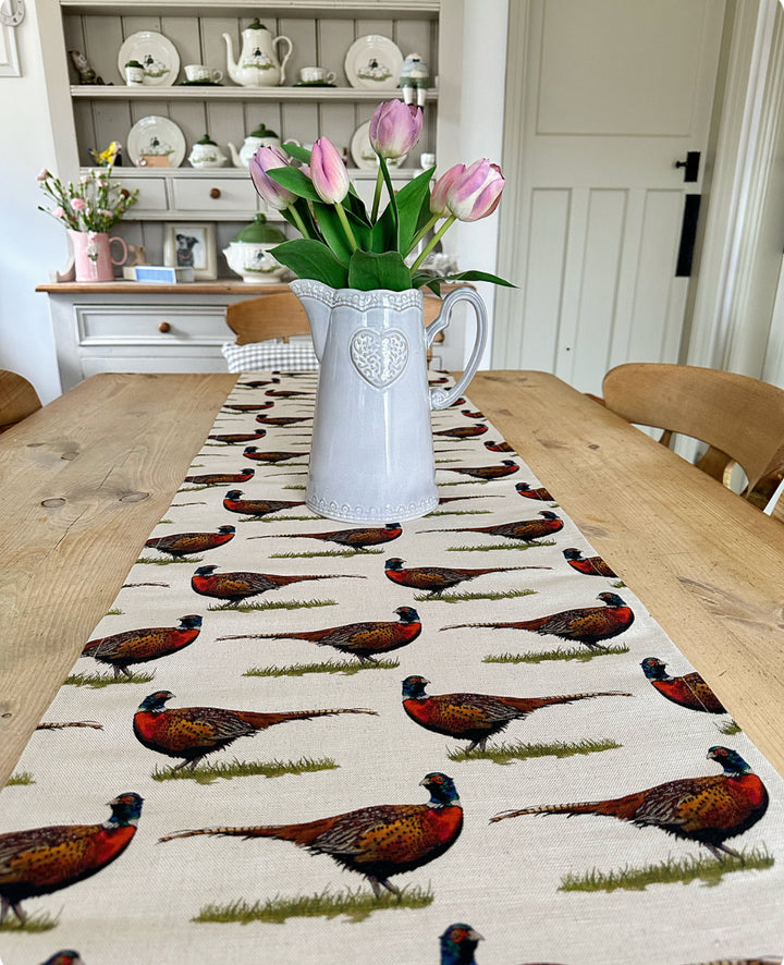 Foraging Pheasant Table Runner