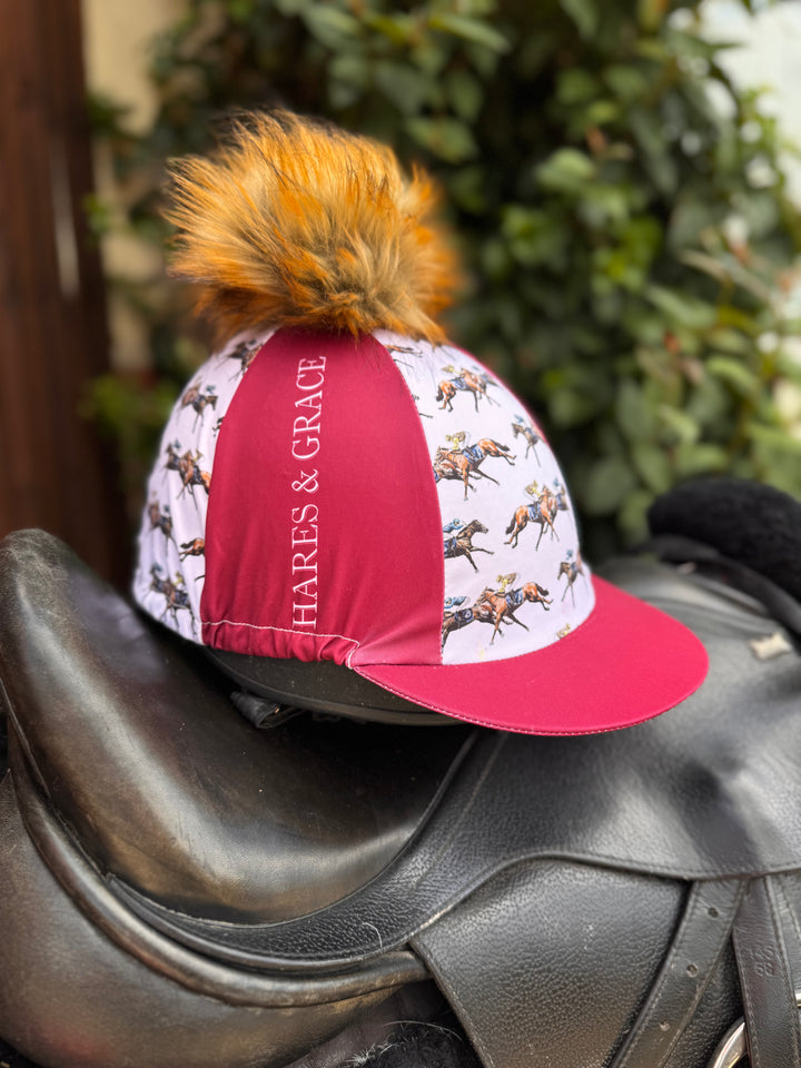 Horse Racing Riding Hat Cover