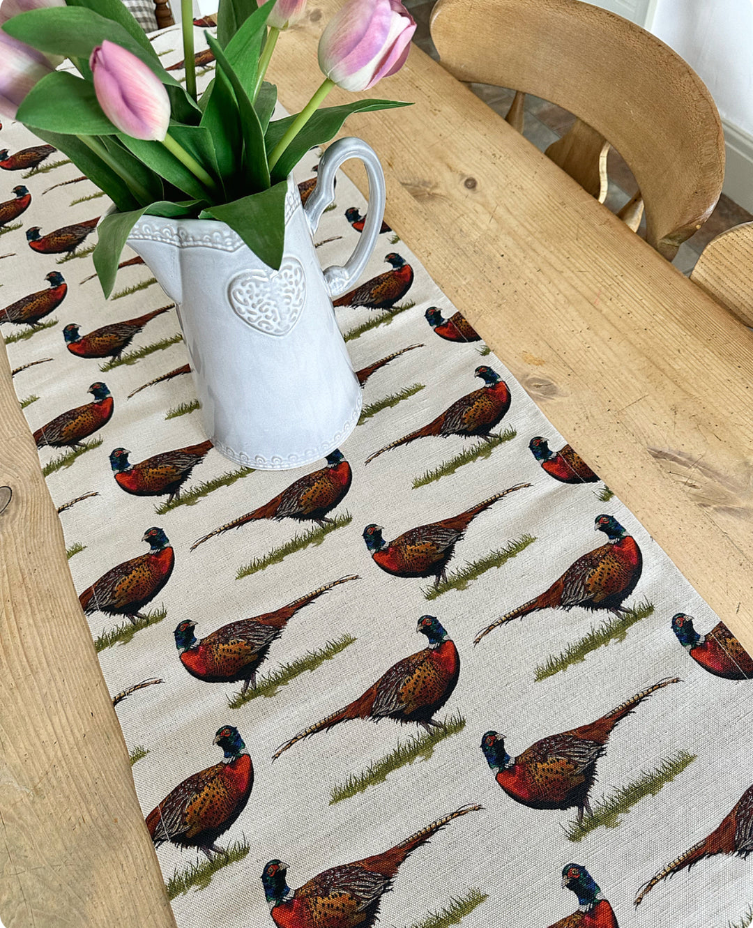 Foraging Pheasant Table Runner