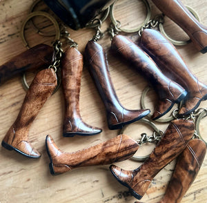 Handcrafted Riding Boot Keyring