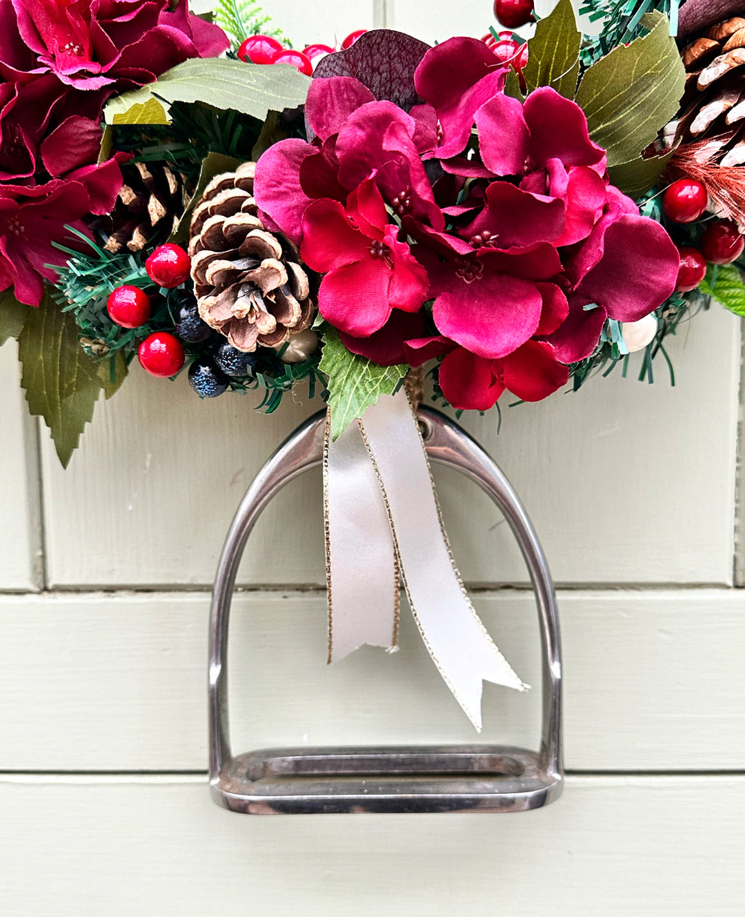 Festive Hydrangea Wreath