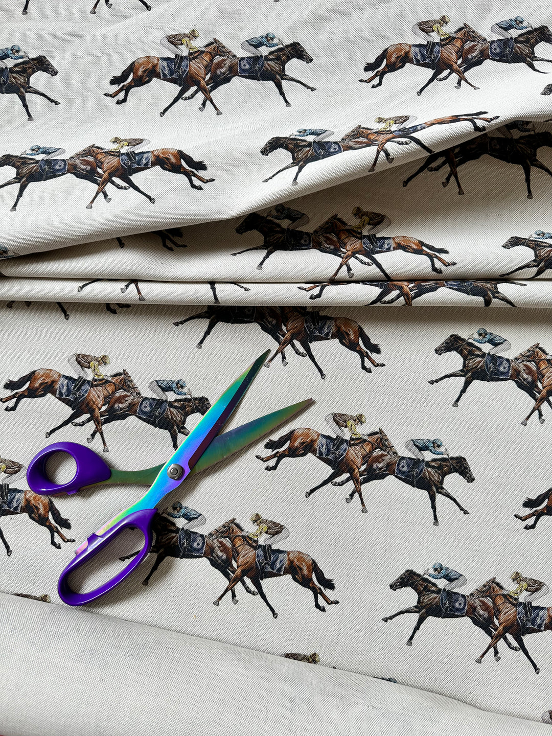 Horse Racing Fabric