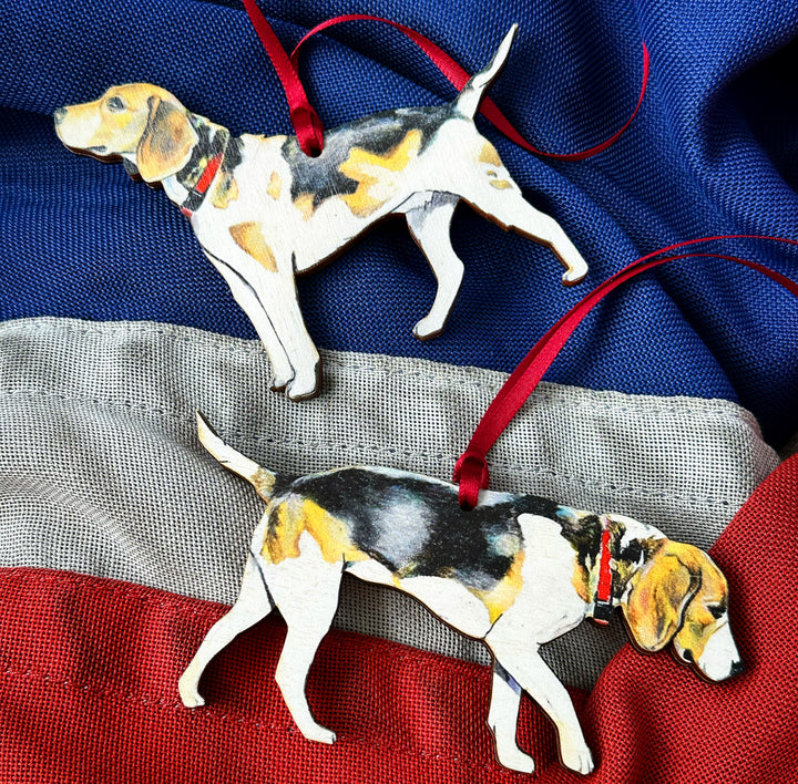 Pair of Hound Ornament