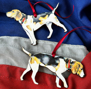 Pair of Hound Ornament