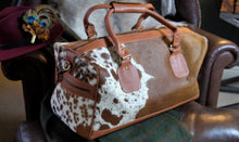Load image into Gallery viewer, The Graceford Tan Cowhide Weekend Bag