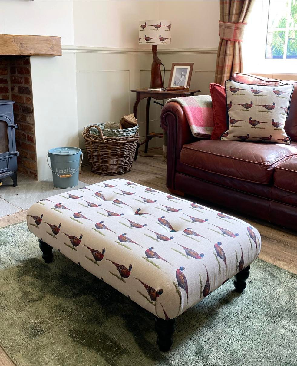 Pheasant Footstool