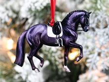 Load image into Gallery viewer, Black Dressage Horse Ornament