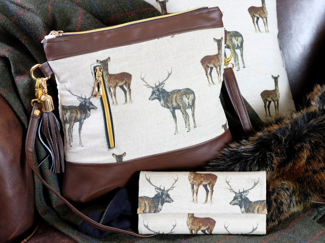 Stag Leather Handmade Purse