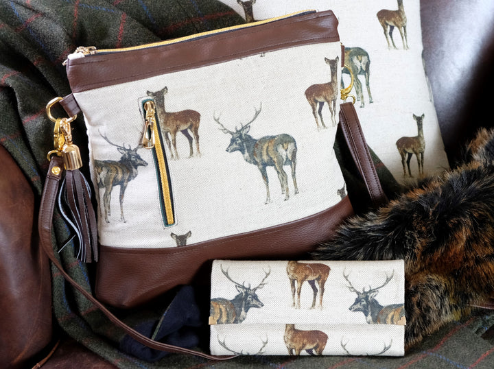 Stag Leather Handmade Purse