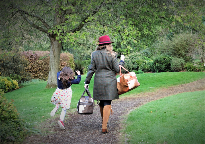 The Graceford Brown Cowhide Weekend Bag