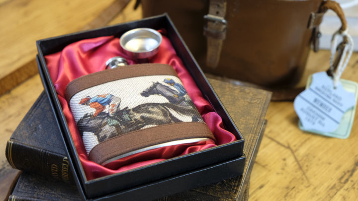 Horse Racing Hip Flask