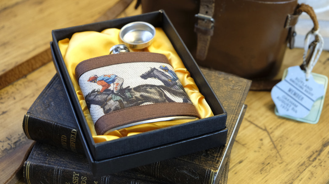 Horse Racing Hip Flask