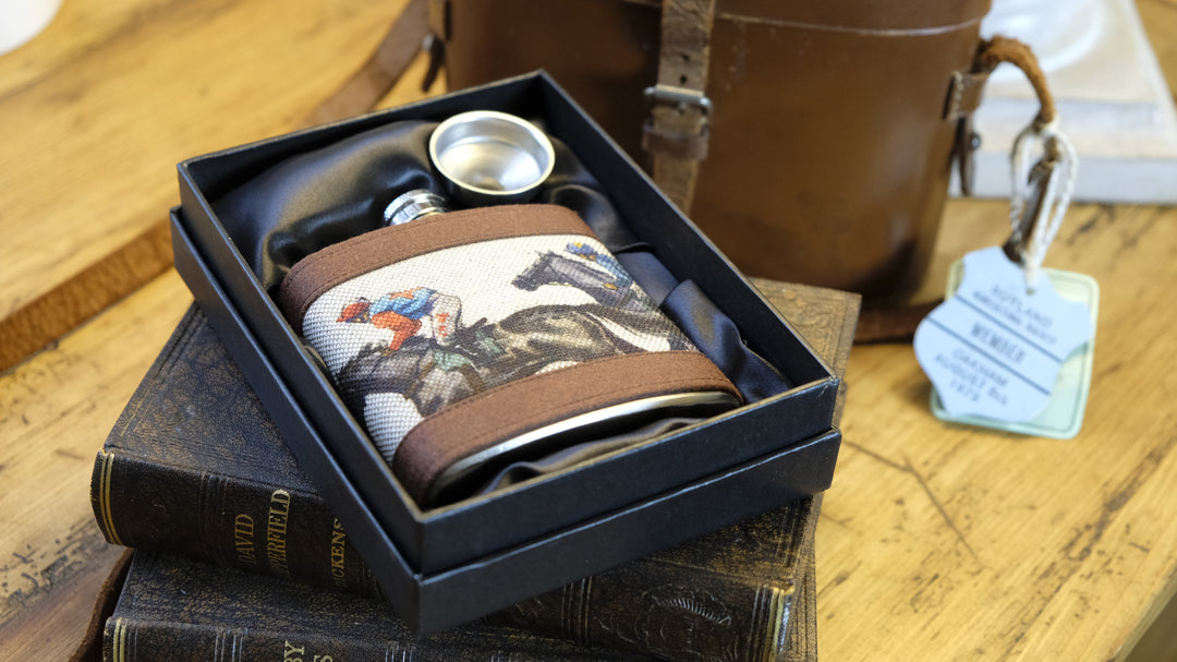 Horse Racing Hip Flask