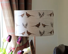 Load image into Gallery viewer, Gun table lamp with Pheasant shade.