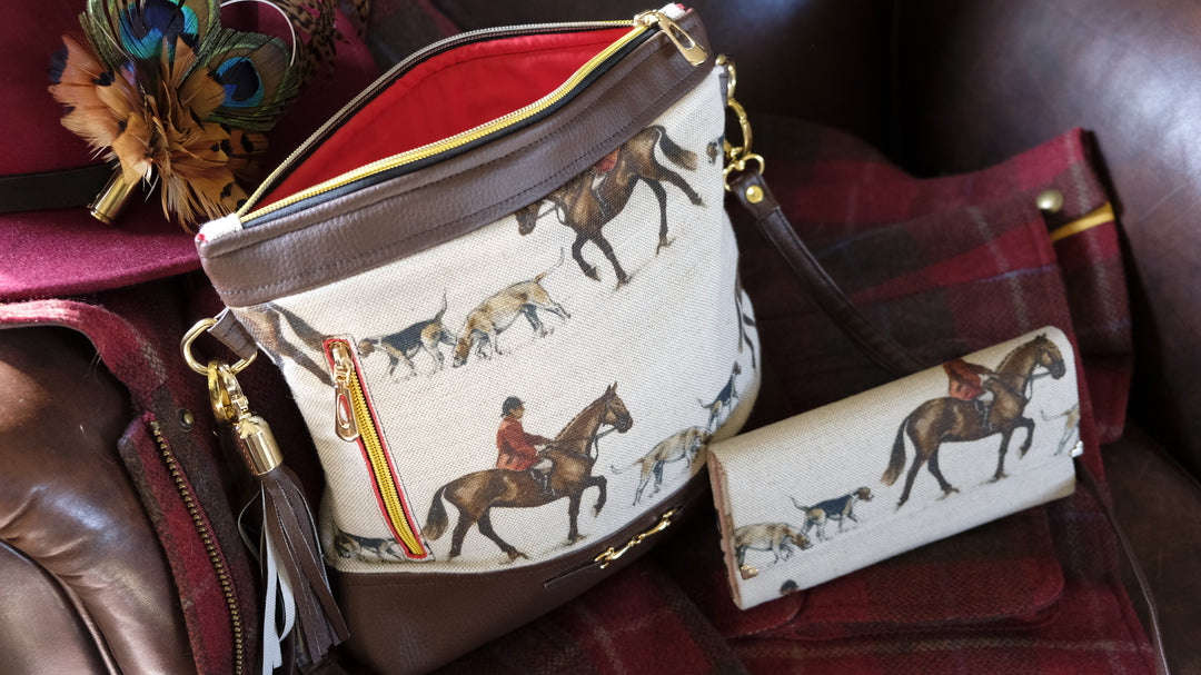 Master of Hounds Leather Handmade Purse