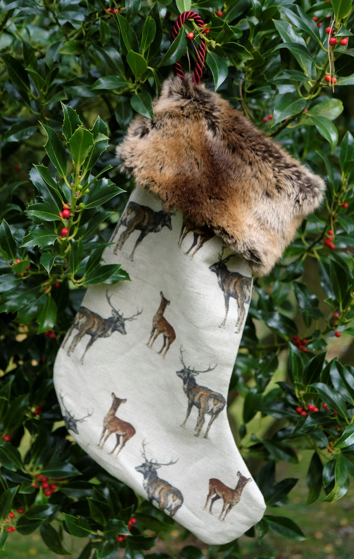 Stag Christmas Stocking