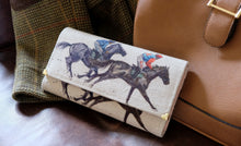 Load image into Gallery viewer, Horse racing Leather Handmade Purse