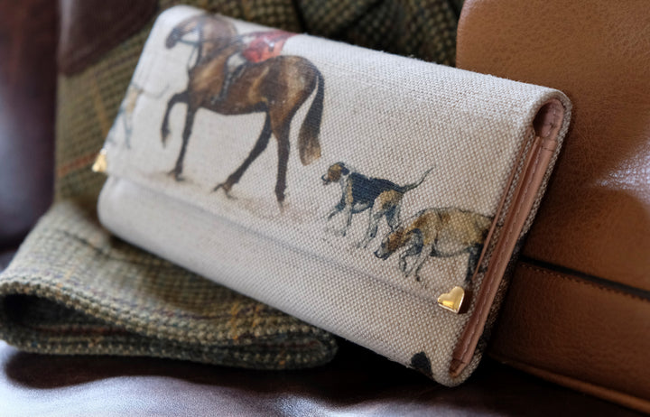 Master of Hounds Leather Handmade Purse