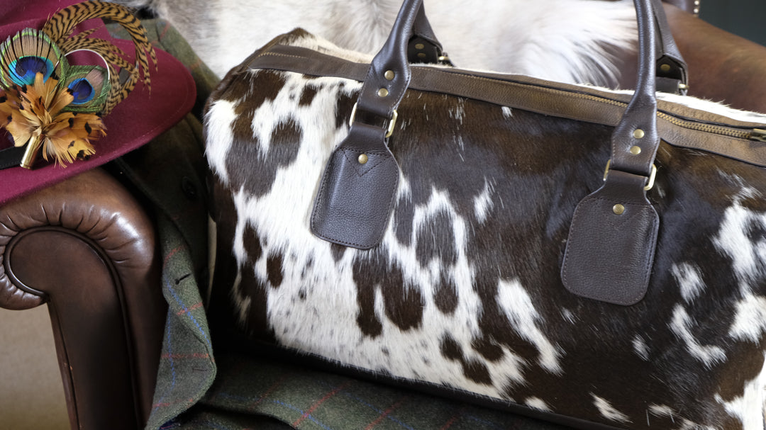 The Graceford Brown Cowhide Weekend Bag