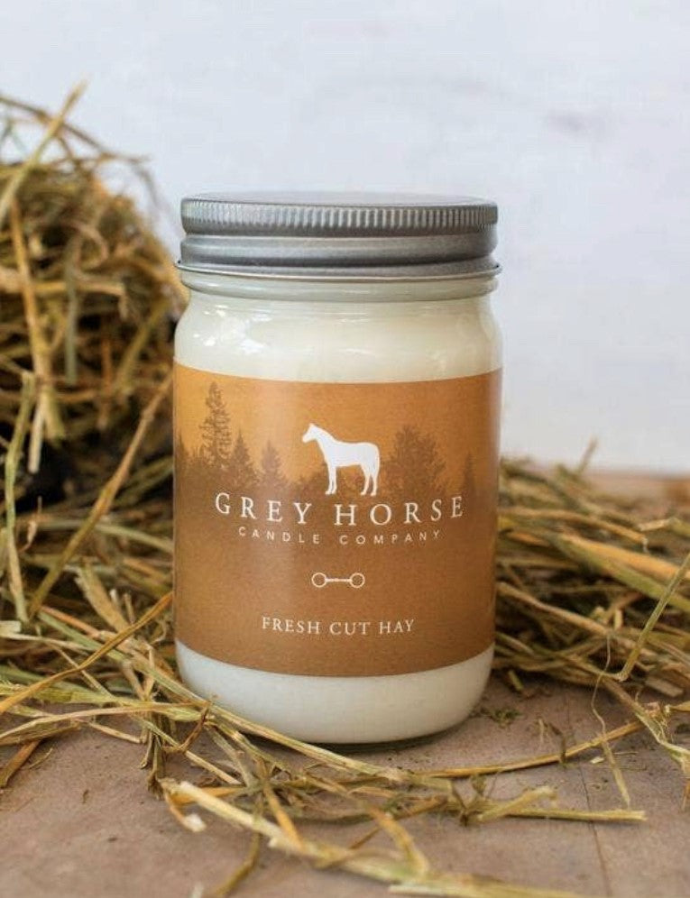 Mason Jar Fresh Cut Hay Candle