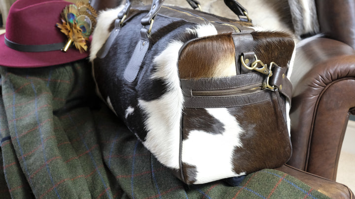 The Graceford Brown Cowhide Weekend Bag