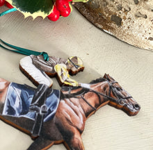 Load image into Gallery viewer, Horse Racing Ornament
