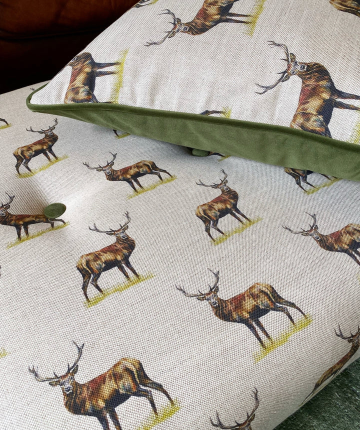 Royal Red Stag Footstool